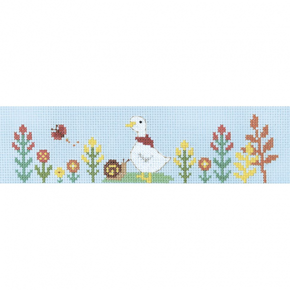 163819_Набор для вышивания сумки на шнурке "Утка и улитка"