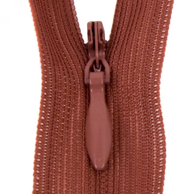 Молния потайная нераз 20см S-855 коричневый SBS уп.100шт