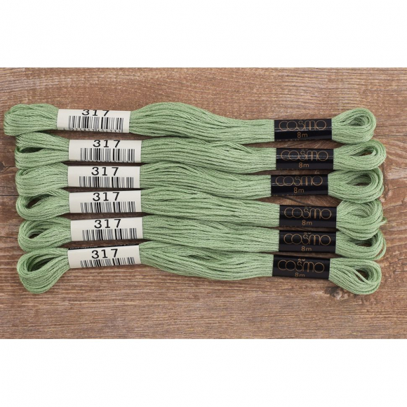 164410_Мулине COSMO однотонный цвет 317