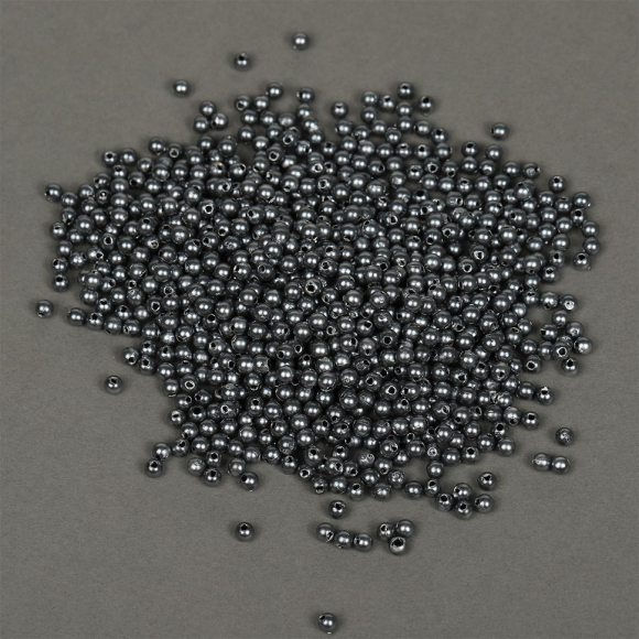 Бусины MAGIC 4 HOBBY круглые перламутр 4мм цв.029 серый уп.50г (1500шт)