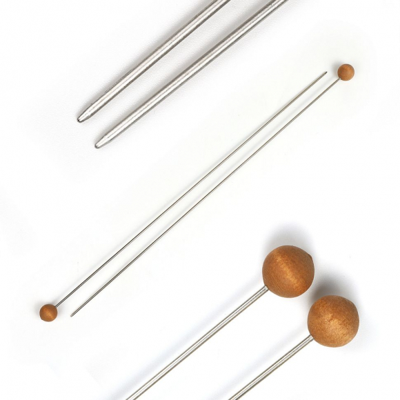 Спицы арт.АРТИ-ВЯЗ-2 вязальные с ограничителем ?2мм L350мм (2шт)