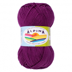 Пряжа ALPINA BABY SUPER SOFT (50% хлопок, 50% бамбук) 10х50г/150м цв.17 амарантовый