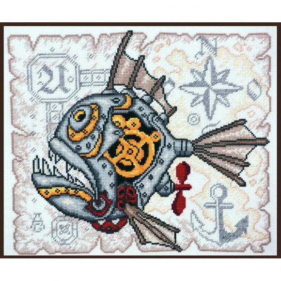 Набор для вышивания ПАЛИТРА арт.05.005 Стимфиш 27х27 см