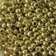 Бисер Preciosa №10, 5 г., цвет №18151 золотистый золь-гель металлик