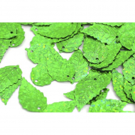 Пайетки россыпью арт.TBY-FLK628 13х24мм цв.50104 салатовый уп.50г