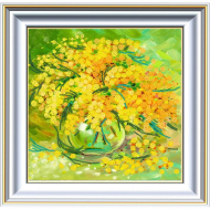 Рисунок на ткани (Бисер) КОНЁК арт. 8454 Мимоза 25х25 см