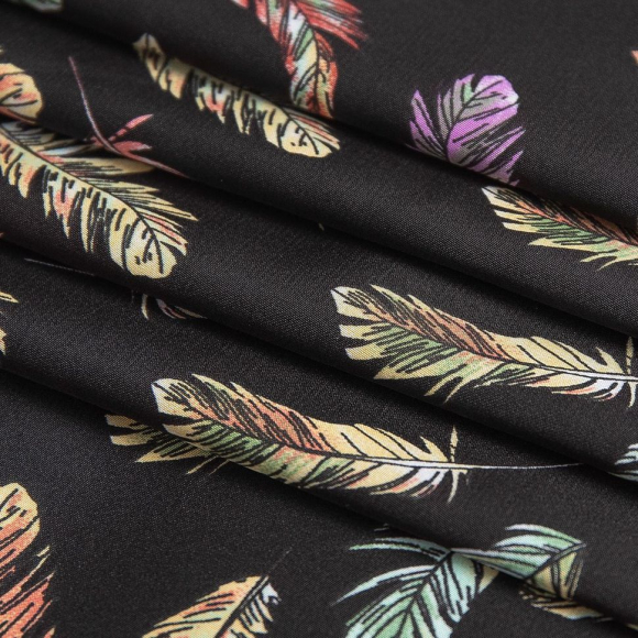 Ткань шелк Армани 90 г кв.м 97% полиэстер, 3% спандекс шир.145см арт.Р.28353.01 цв.01 черный рул.30м