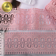 Кружево гипюр KRUZHEVO арт.TR.8G8316 шир.81мм цв.09 розовая пудра уп.9м