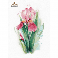 Набор для вышивания ОВЕН арт. 1424 Розовый ирис 16х27 см