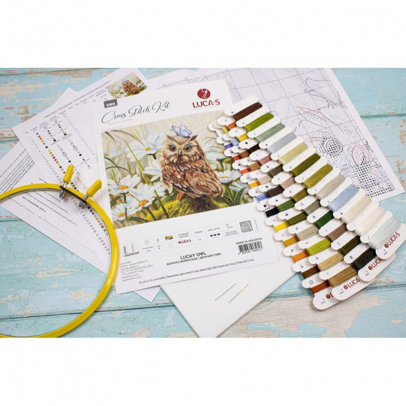 Набор для вышивания LUCA-S арт. B7011 Везучая сова 30х24 см