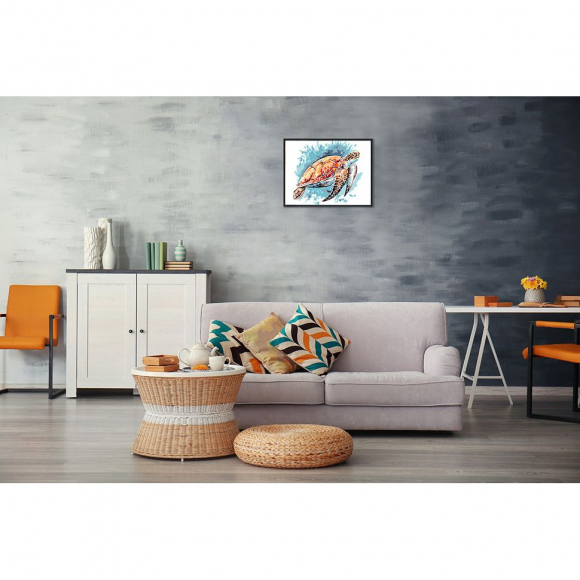 Картины по номерам с холстом на подрамнике ФРЕЯ арт.PNB.PM-047 Морская черепашка 40х30 см