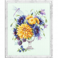 Набор для вышивания ЧУДЕСНАЯ ИГЛА арт.100-004 Летний букетик 20х23 см