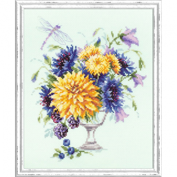 Набор для вышивания ЧУДЕСНАЯ ИГЛА арт.100-004 Летний букетик 20х23 см