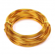 Проволока ? 2мм арт.ТВ-ALW-2 цв.17 желтый рул.10м
