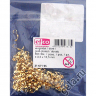 19096_Металлические скуфейки (каллоты) открытые, 3,5 x 12,5 мм