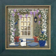 Набор для вышивания MILL HILL Дом в глициниях 12,7х12,7 см