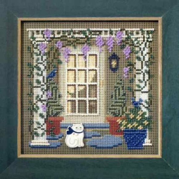 Набор для вышивания MILL HILL Дом в глициниях 12,7х12,7 см Набор для вышивания MILL HILL Дом в глициниях 12,7х12,7 см