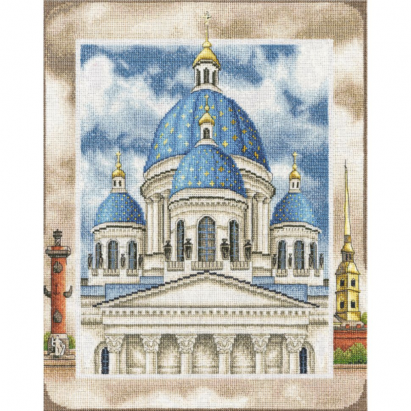 Набор для вышивания PANNA арт. CM-1814 Троице-Измайловский собор в Санкт-Петербурге 33х40 см