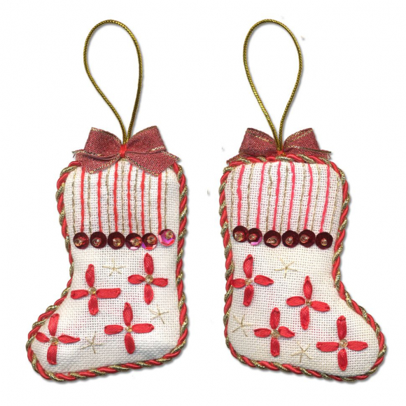 Набор для вышивания PANNA арт. IG-1276 Новогодняя игрушка. Сапожок 6х8 см Набор для вышивания PANNA арт. IG-1276 Новогодняя игрушка. Сапожок 6х8 см