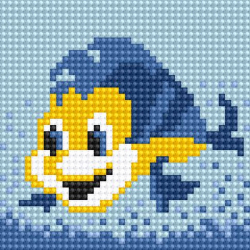 Алмазная мозаика Ah5211 Рыбка 10х10