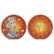 Набор для вышивания ЖАР-ПТИЦА арт.Р-695 Знаки Зодиака. Овен. 12х12 см Набор для вышивания ЖАР-ПТИЦА арт.Р-695 Знаки Зодиака. Овен. 12х12 см