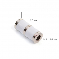 Наконечник для шнура металл TBY TC26 отв.3,5мм цв.белый/серебро уп. 50шт