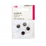 19382_Глазки подвижные, овальные, пластик, диаметр 20 мм