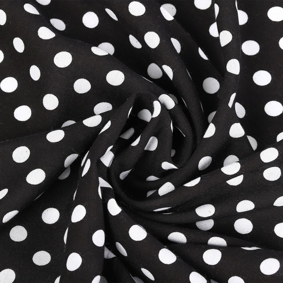 Ткань Штапель  TBY Vi-HLA211204-5 плот 110г/м2 100% вискоза шир. 145 см цв.5 черный рул.25м