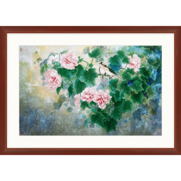 Набор для вышивания крестом XIU CRAFTS арт.2031206 Птица и гибискус 48х76 см