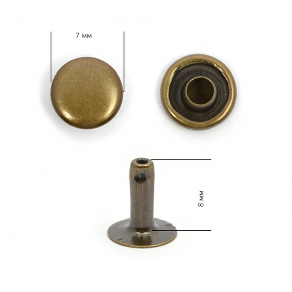 Хольнитены сталь New Star №33 7х7 (9мм) цв. антик уп. 2000шт Хольнитены сталь New Star №33 7х7 (9мм) цв. антик уп. 2000шт