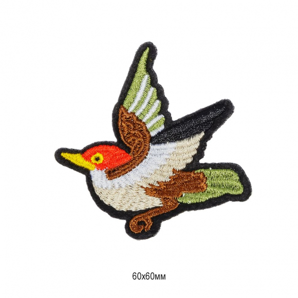 Термоаппликации арт.TBY.LX23 Птица 60х60 мм уп.10 шт Термоаппликации арт.TBY.LX23 Птица 60х60 мм уп.10 шт