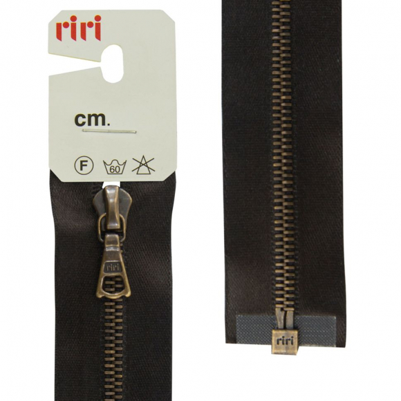 29296_Молния металл, AM, разъёмная 1 замок, на атласной тесьме, 4 мм, 60 см, цвет 2226, темный шоколад 29296_Молния металл, AM, разъёмная 1 замок, на атласной тесьме, 4 мм, 60 см, цвет 2226, темный шоколад