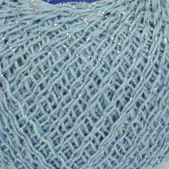 Нитки для вязания Сверкающая Снежинка (92% хлопок, 8% люрекс) 20х25г/195м цв.1601