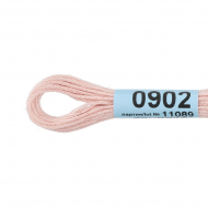Нитки для вышивания Gamma мулине (0820-3070) 100% хлопок 24 x 8 м цв.0902 св.розовый