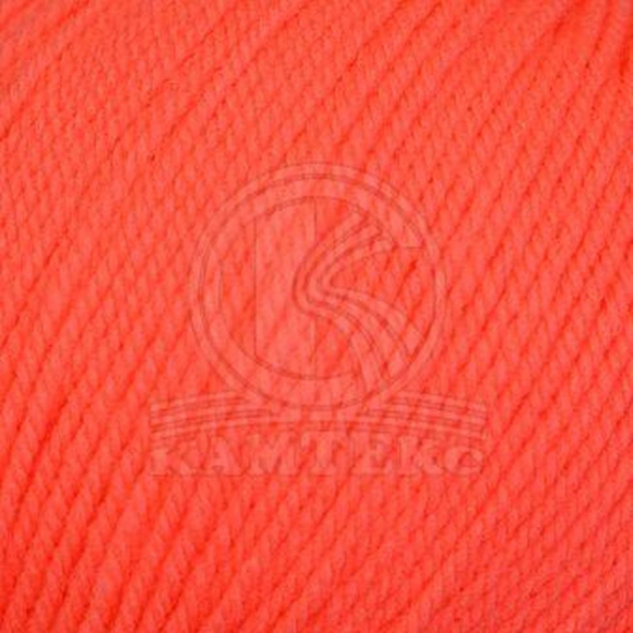 Пряжа для вязания КАМТ Карамелька (100% акрил) 10х50г/175м цв.126 ярк.коралл