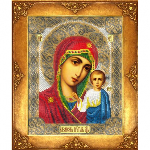 Набор для вышивания бисером РУССКАЯ ИСКУСНИЦА арт.309 БИ Богородица Казанская 18х22,5 см Набор для вышивания бисером РУССКАЯ ИСКУСНИЦА арт.309 БИ Богородица Казанская 18х22,5 см