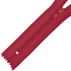 Молния MaxZipper брючная №4 замок автомат, 20см н/р цв.F148 красный уп.100шт