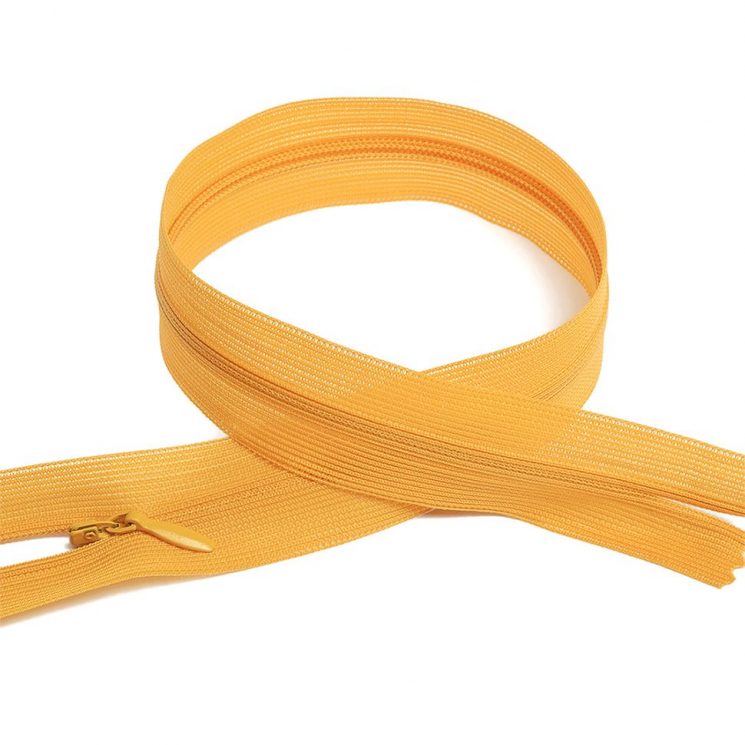 Молния MaxZipper пласт. потайная №3 20см н/р цв.F112 жёлтый уп.50шт