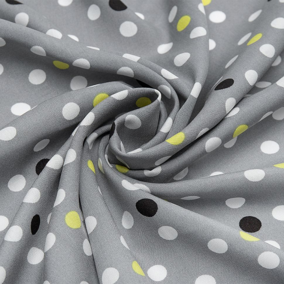 Ткань Штапель 105 г/м? 100% вискоза шир.145 см арт.Р.33923.03 цв.03 серый рул.40м