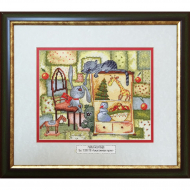 75551_Вышитая картина "Рождественское одеяло"