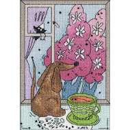 Набор для вышивания KLART арт. 8-205 Весна за окошком 10,5х16,5 см