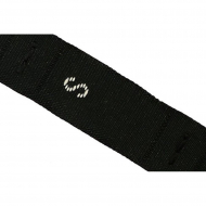 Размерники жаккардовые тафта S черный 10х32 мм ТВ в рул. 500 шт