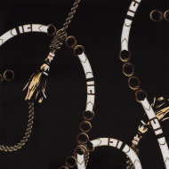 Ткань шелк Армани креп 90 г/м? 97% полиэстер, 3% лайкра шир.148 см арт.T.0366.2 цв.02 черный рул.25м