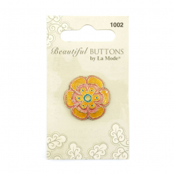 23291_Пуговицы "Beautiful Buttons", Pink&Yellow