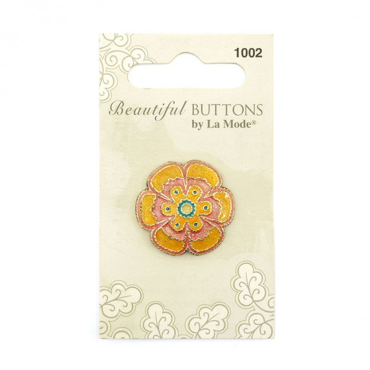 23291_Пуговицы "Beautiful Buttons", Pink&Yellow