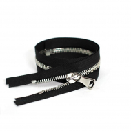 Молния металл №5СТ никель разъем 75см цв.D580 черный