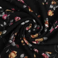 Ткань Штапель TBY Vi-227087-c1 плот 110г/м2 100% вискоза шир. 145 см цв.с1 черный рул.25м Ткань Штапель TBY Vi-227087-c1 плот 110г/м2 100% вискоза шир. 145 см цв.с1 черный рул.25м