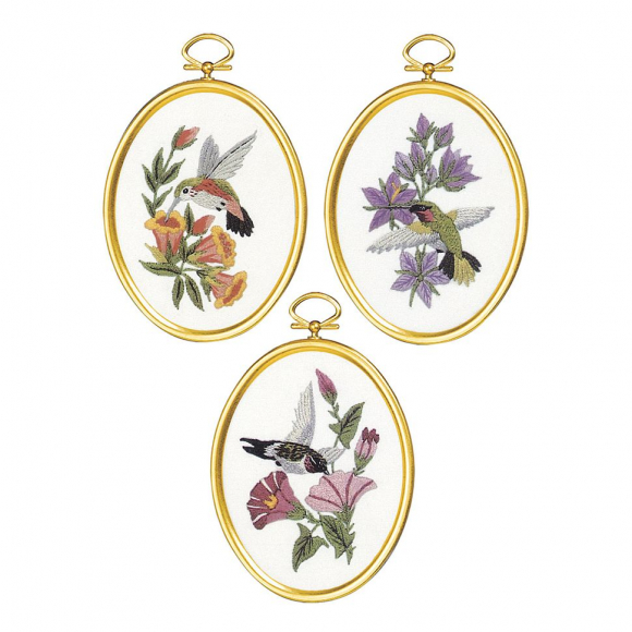 Набор для вышивания JANLYNN арт.004-0864 Колибри 7,6х10 см Набор для вышивания JANLYNN арт.004-0864 Колибри 7,6х10 см