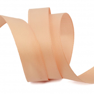 Лента Ideal репсовая в рубчик шир.25мм цв. 813 пудровый уп.27,42м