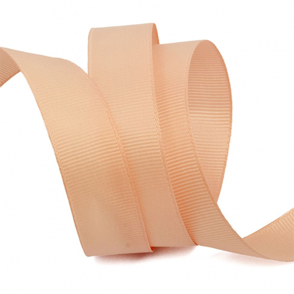 Лента Ideal репсовая в рубчик шир.25мм цв. 813 пудровый уп.27,42м